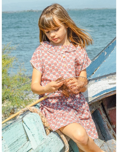 TOP FLORES CON DETALLES DE ENCAJE LARANJINHA