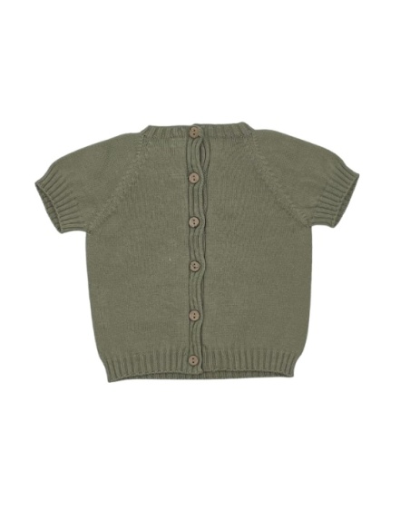 JERSEY PUNTO MANGA CORTA VERDE OLIVO LI&ME