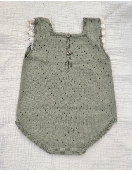 PELELE DE PUNTO VERDE OLIVO LI&ME