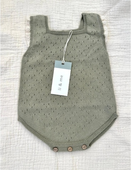 PELELE DE PUNTO VERDE OLIVO LI&ME