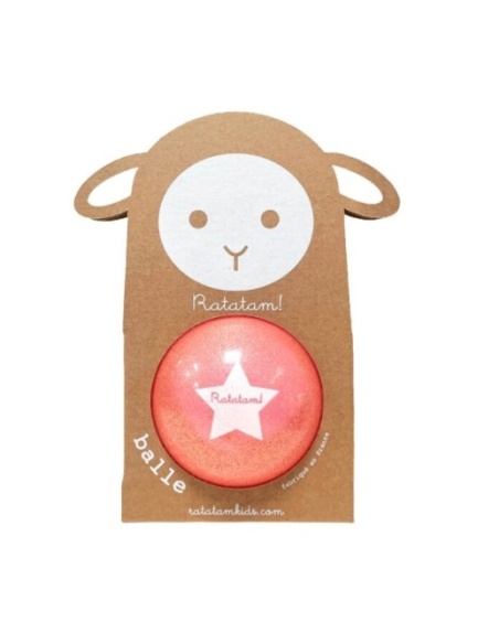 PELOTA GLITTER NEÓN 10 cm RATATAM!