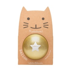 PELOTA GLITTER DORADA 15 cm RATATAM!