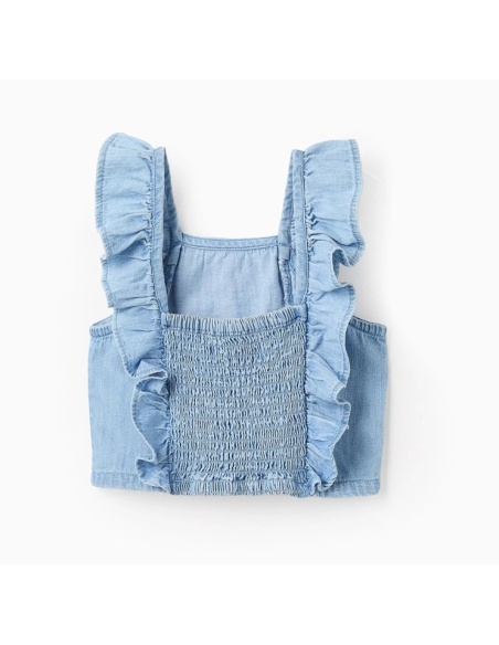 TOP DE TIRANTES CON VOLANTES TEJANA