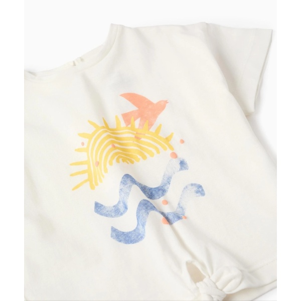 CAMISETA DE ALGODÓN CON NUDO