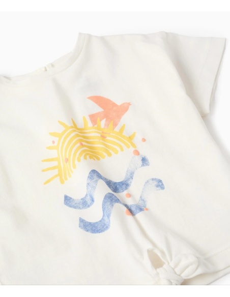 CAMISETA DE ALGODÓN CON NUDO