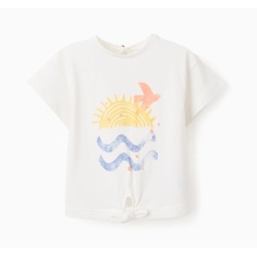 CAMISETA DE ALGODÓN CON NUDO