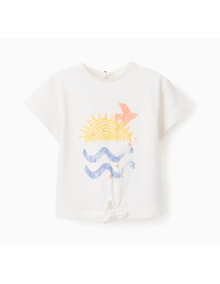 CAMISETA DE ALGODÓN CON NUDO