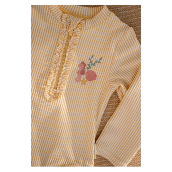 BAÑADOR MANGA LARGA A RAYAS UPF 40+