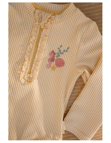 BAÑADOR MANGA LARGA A RAYAS UPF 40+