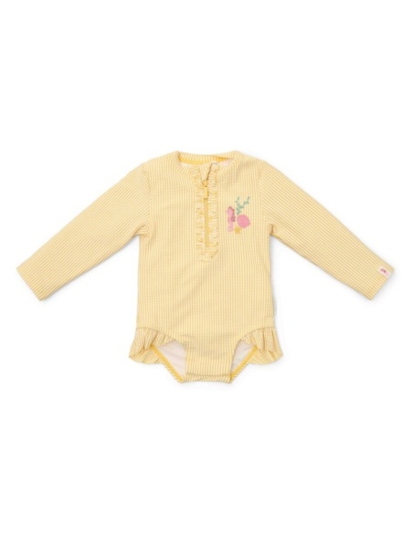 BAÑADOR MANGA LARGA A RAYAS UPF 40+