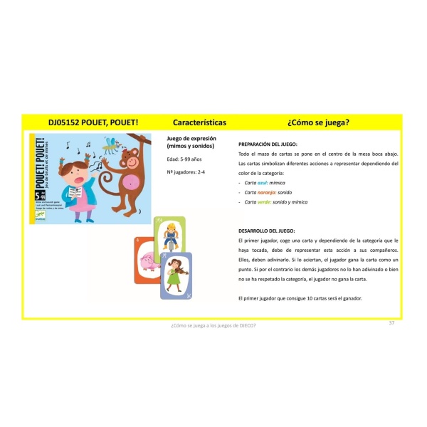 CARTAS POUET! POUET! DJECO