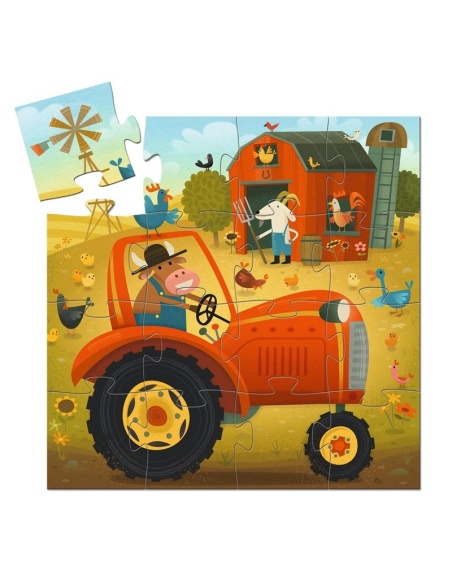 PUZLE SILUETA TRACTOR