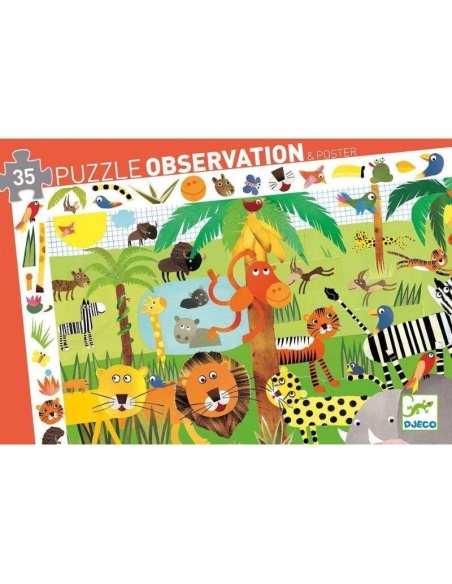 PUZLE OBSERVACIÓN LA JUNGLA