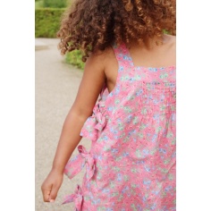 VESTIDO DE ALGODÓN LAZOS FLORAL KONGES SLOJD 2