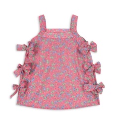 VESTIDO DE ALGODÓN LAZOS FLORAL KONGES SLOJD