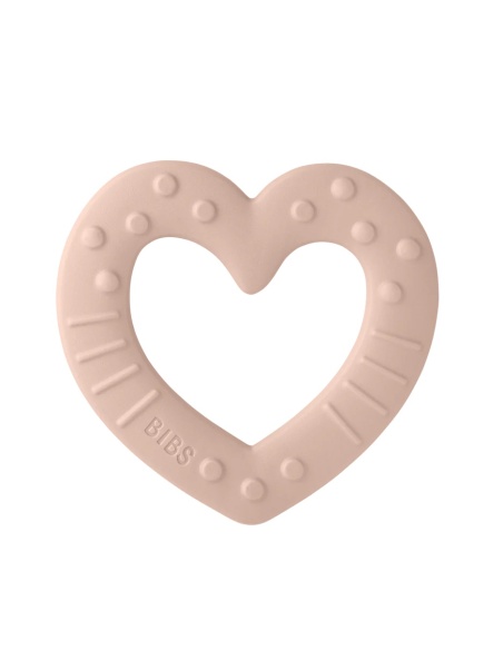 MORDEDOR BIBS BABY BITIE CORAZÓN BLUSH