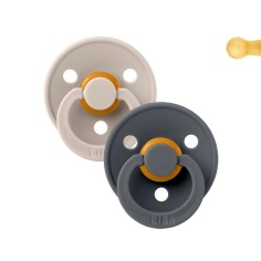 2 CHUPETES BIBS SAND-IRON / 6-18 MESES