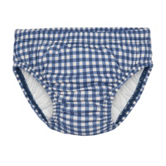 BAÑADOR PAÑAL VICHY AZUL MARINO