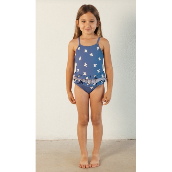 BAÑADOR AZUL MARINO PÁJAROS