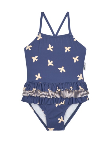 BAÑADOR AZUL MARINO PÁJAROS