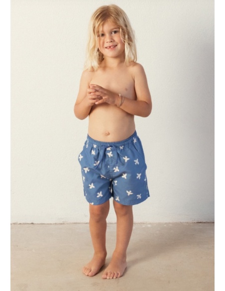 BAÑADOR PÁJAROS AZUL MARINO