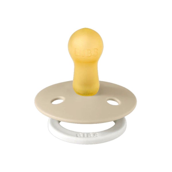 2 CHUPETES NOCTURNOS BIBS VAINILLA-BLUSH / 6-18 MESES