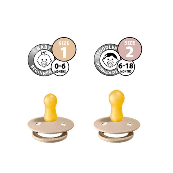 2 CHUPETES NOCTURNOS BIBS BABY BLUE/IRON