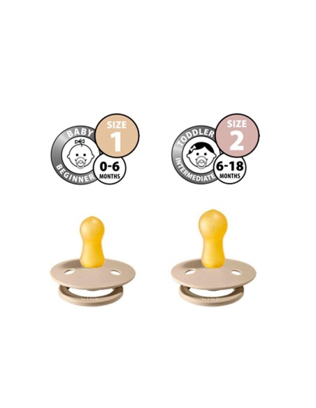 2 CHUPETES NOCTURNOS BIBS BABY BLUE/IRON