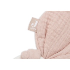 MORDEDOR SILICONA CON OREJAS DE CONEJITO ROSA EMPOLVADO 2