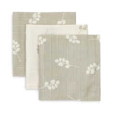 PACK 3 MUSELINAS TWIG VERDE OLIVO