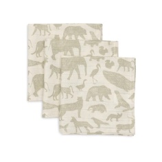 MUSELINAS 70X70 CM ANIMALES VERDE JOLLEIN