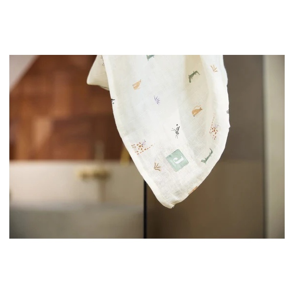 SWADDLE MUSLIN 115X115 CM JUNGLE JAMBO