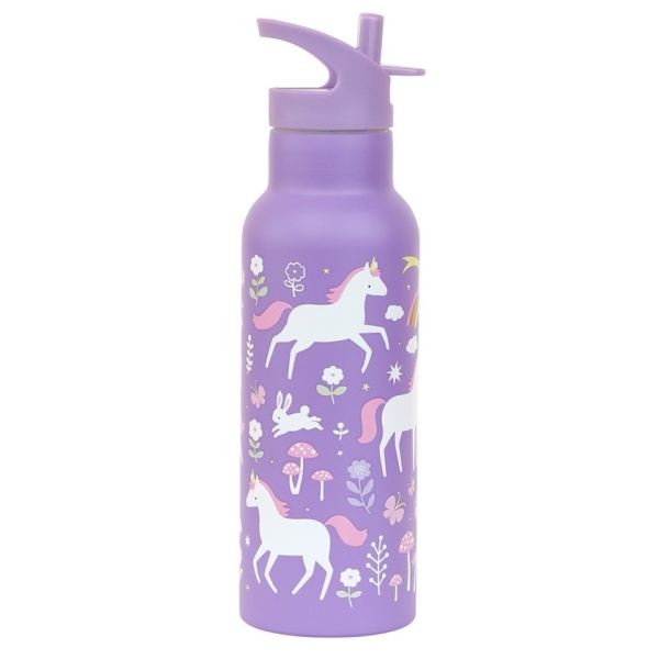 BOTELLA ACERO 500 ML UNICORNIOS