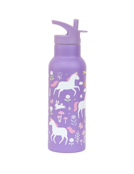 BOTELLA ACERO 500 ML UNICORNIOS