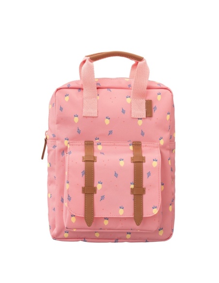 MINI MOCHILA ROSA LIMONES