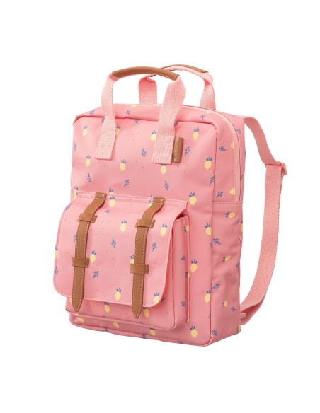MINI MOCHILA ROSA LIMONES