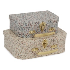 SET 2 MALETAS INFANTILES FLORES KONGES SLOJD