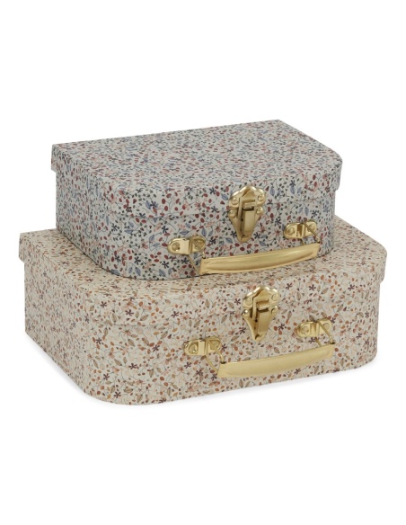 SET 2 MALETAS INFANTILES FLORES KONGES SLOJD