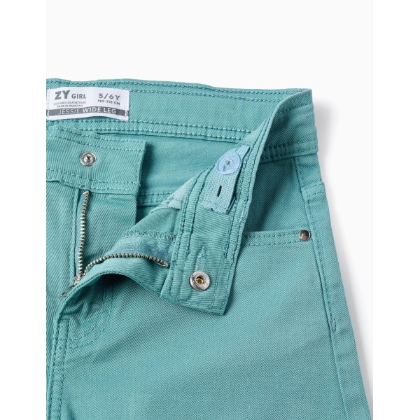 PANTALÓN WIDE LEG VERDE AGUA