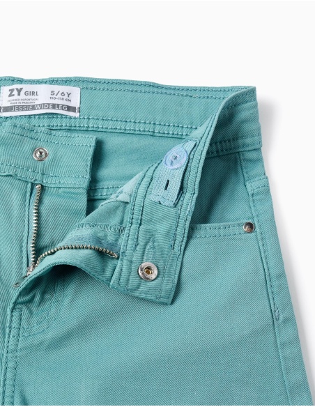 PANTALÓN WIDE LEG VERDE AGUA