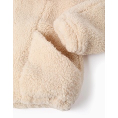 CHAQUETA DE SHERPA BEIGE 2
