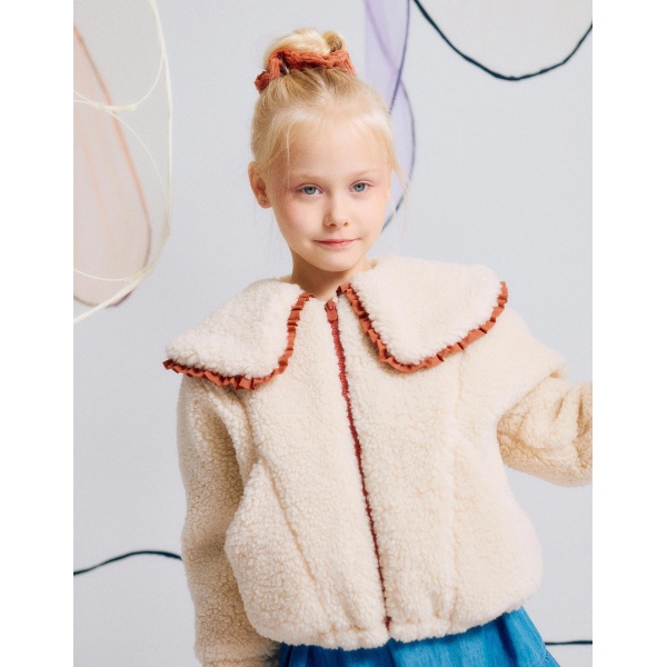 CHAQUETA DE SHERPA BEIGE