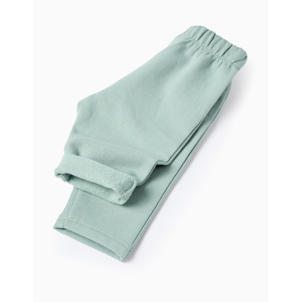 SUDADERA + PANTALÓN RAYAS BLANCO/VERDE AGUA