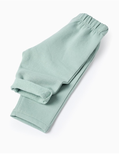 SUDADERA + PANTALÓN RAYAS BLANCO/VERDE AGUA