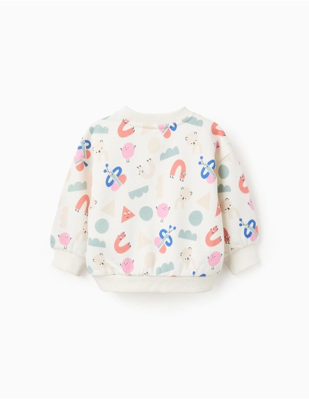 SUDADERA PERCHADA BLANCA