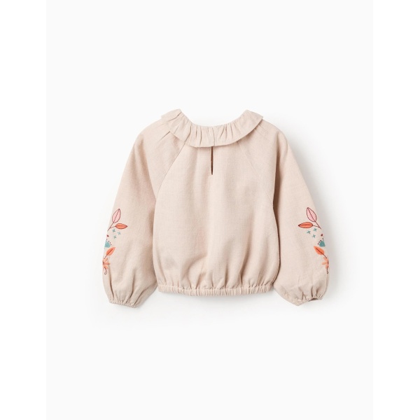 BLUSA SARGA FLORES BEIGE