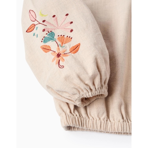 BLUSA SARGA FLORES BEIGE