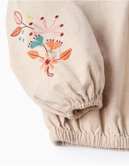 BLUSA SARGA FLORES BEIGE