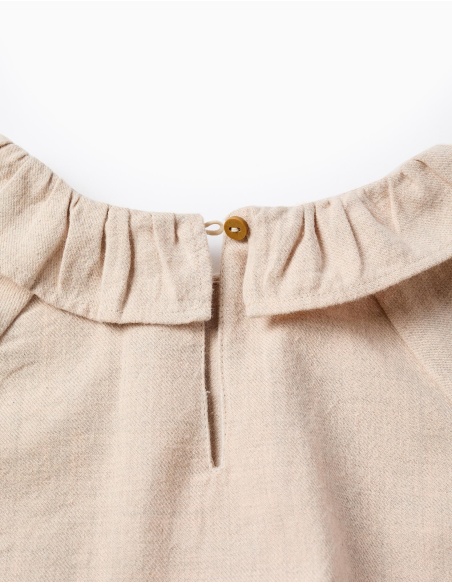 BLUSA SARGA FLORES BEIGE