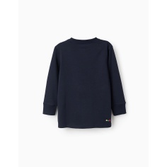 CAMISETA MANGA LARGA AZUL OSCURO 2